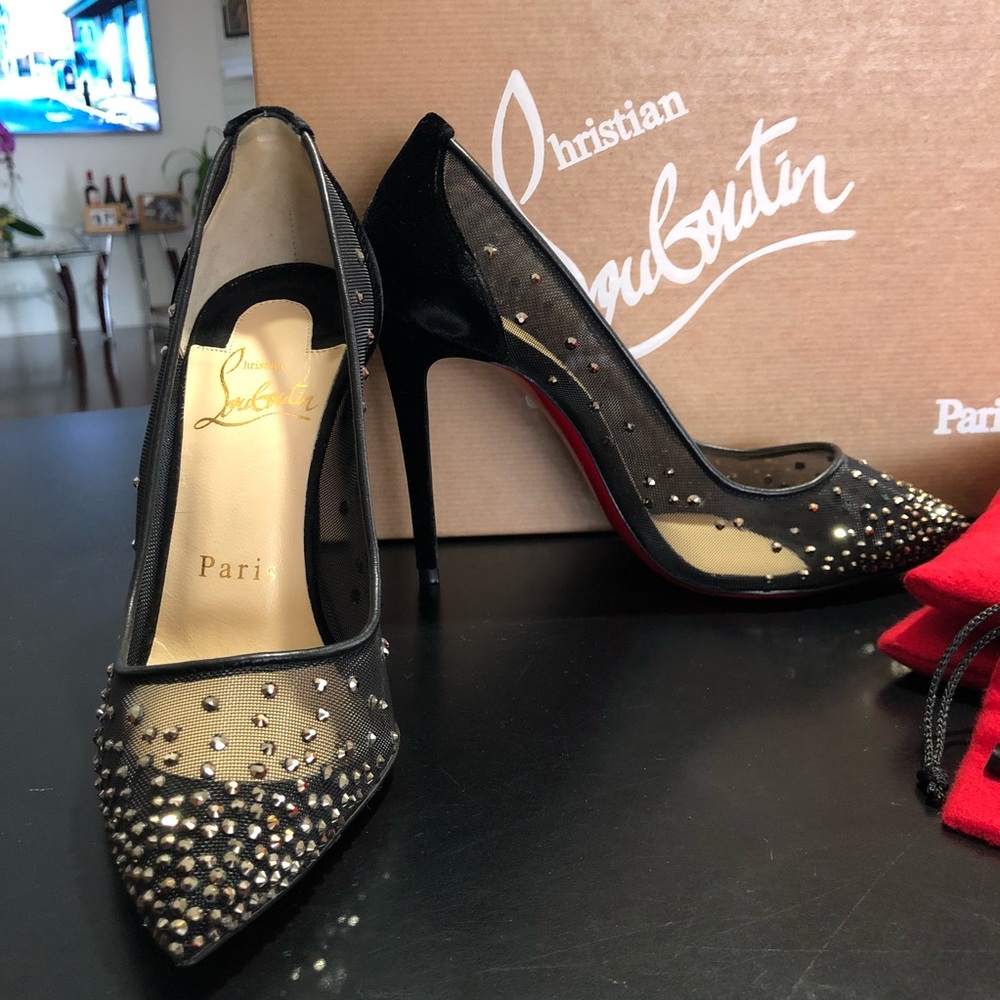 ❌SOLD❌ Christian Louboutin Follies Strass 100MM